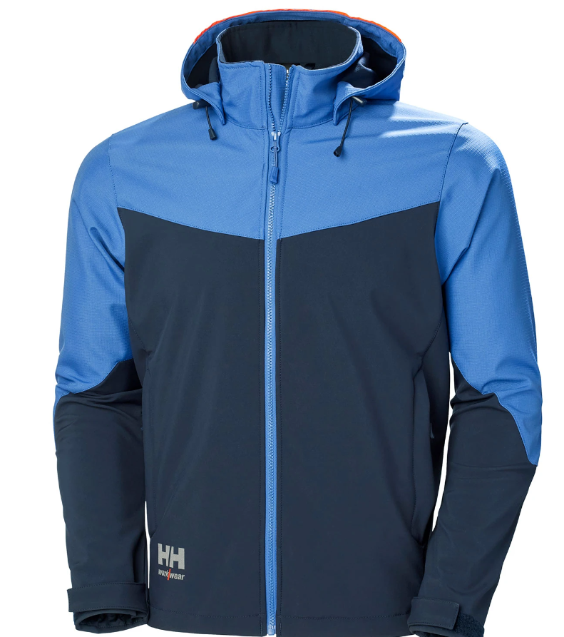 HELLY HANSEN 74290_595, OXFORD H. SOFTS JACKET, NAVY/STONE BLUE