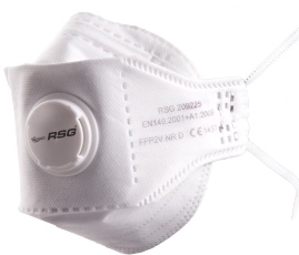 *RSG 209235 FS Series FFP3V NR D, White, FFP3 / NPF = 50, EN 149: 2001 + A1: 2009